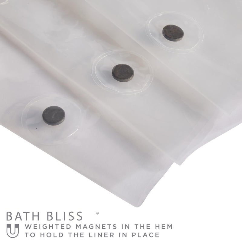 Bath Bliss Premium Shower Curtain Liner in Clear - Image 5